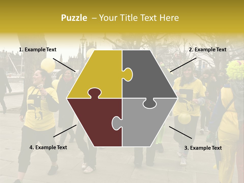 Woman Help People PowerPoint Template