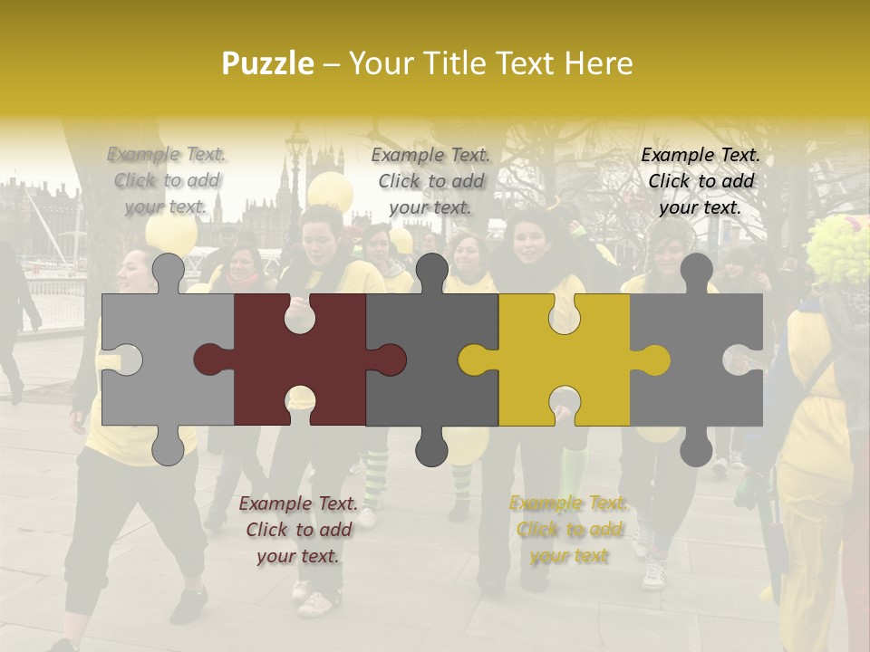 Woman Help People PowerPoint Template