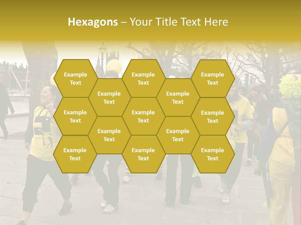 Woman Help People PowerPoint Template