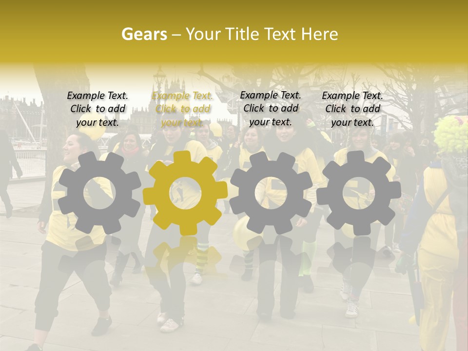 Woman Help People PowerPoint Template