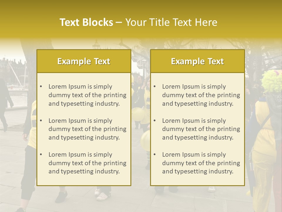 Woman Help People PowerPoint Template