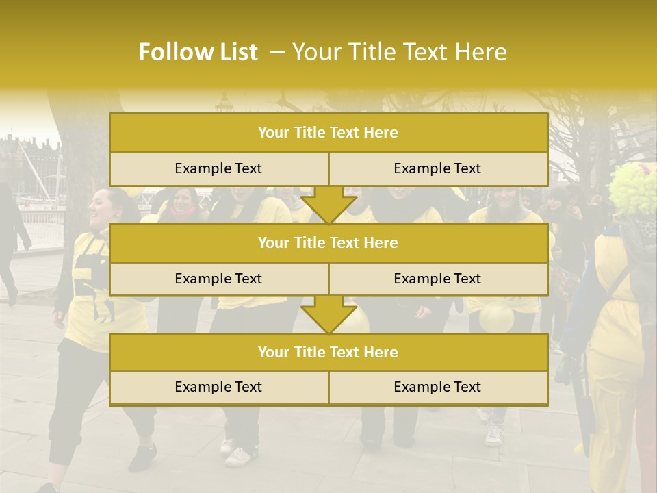 Woman Help People PowerPoint Template