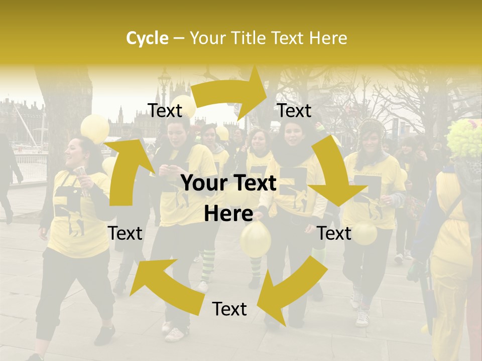 Woman Help People PowerPoint Template