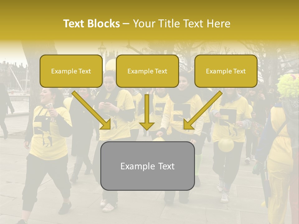 Woman Help People PowerPoint Template