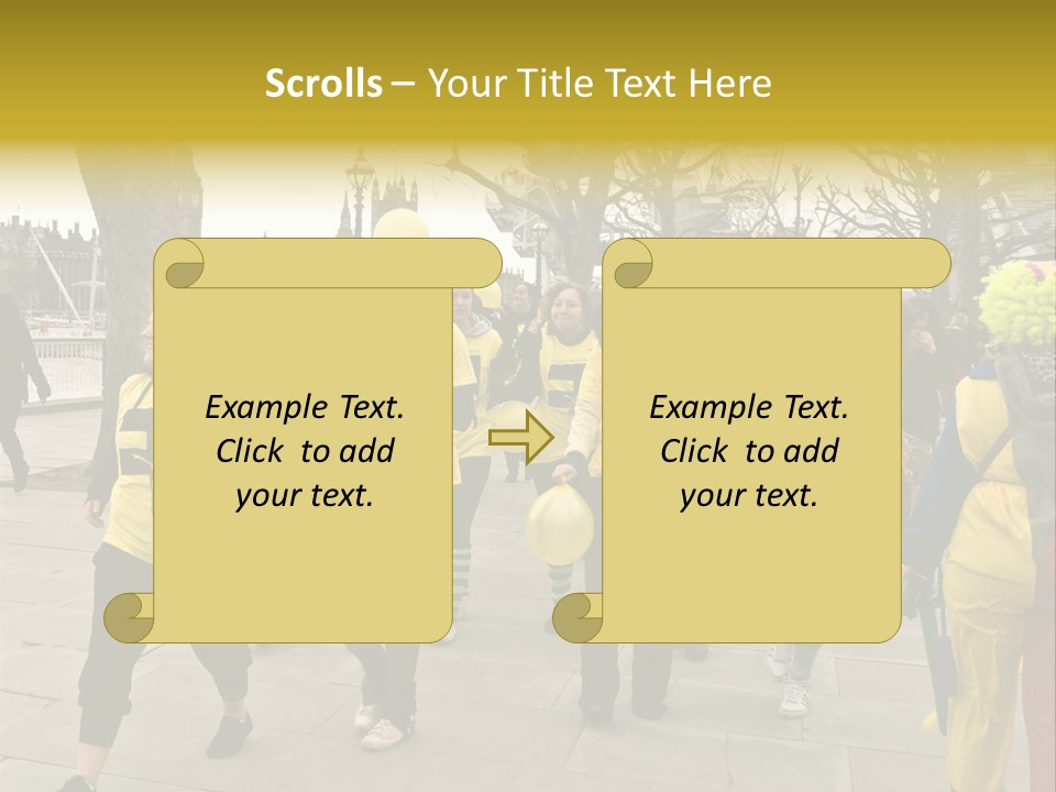Woman Help People PowerPoint Template