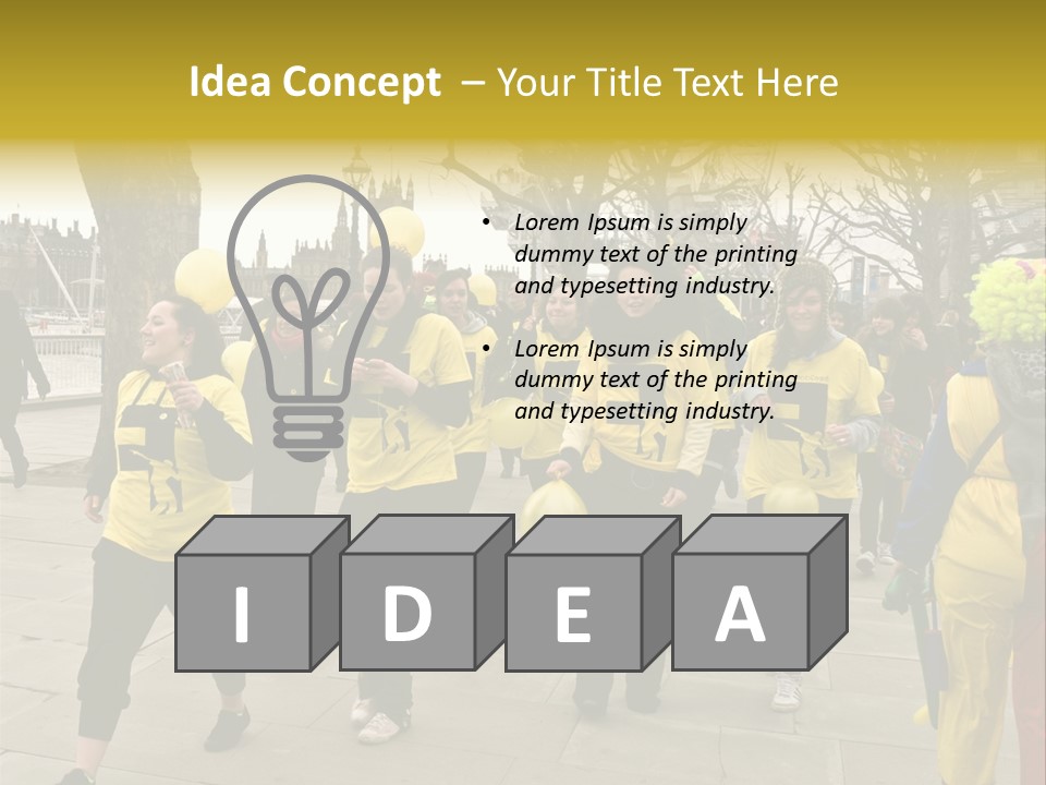 Woman Help People PowerPoint Template