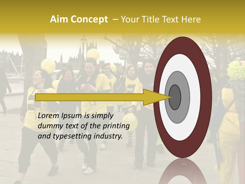 Woman Help People PowerPoint Template