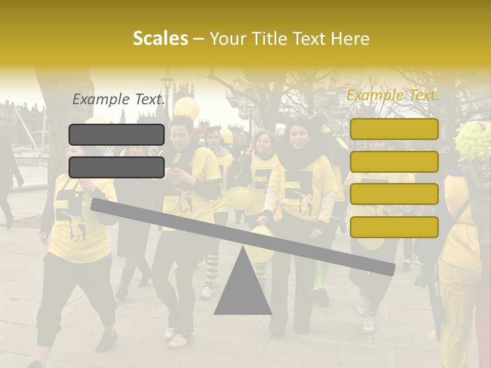 Woman Help People PowerPoint Template