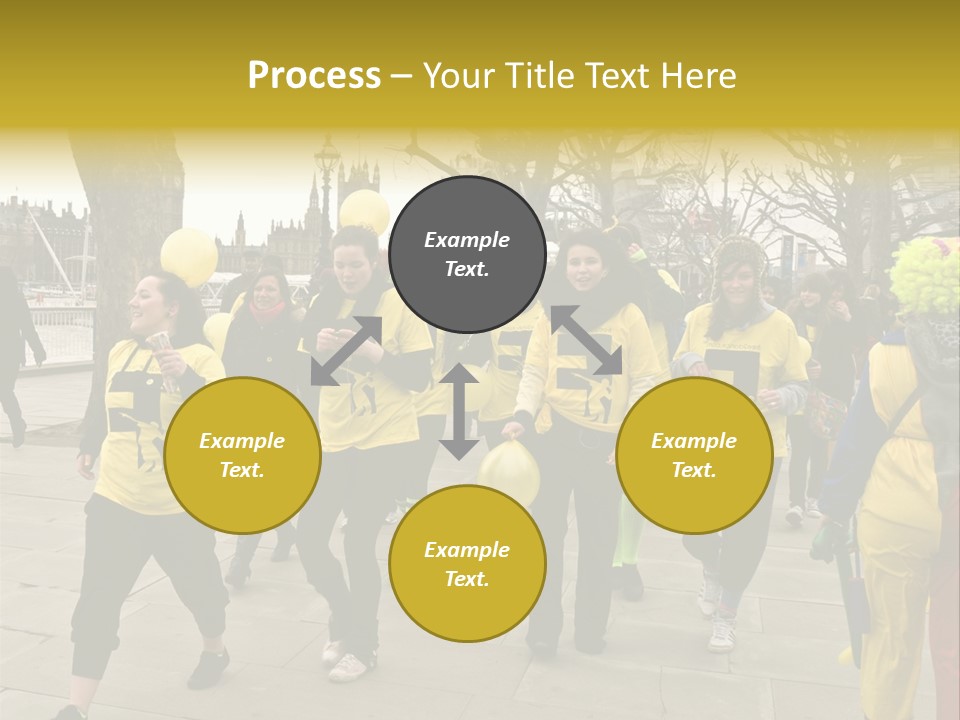 Woman Help People PowerPoint Template