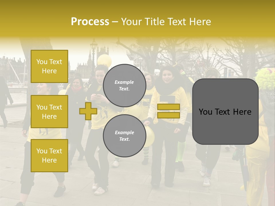 Woman Help People PowerPoint Template