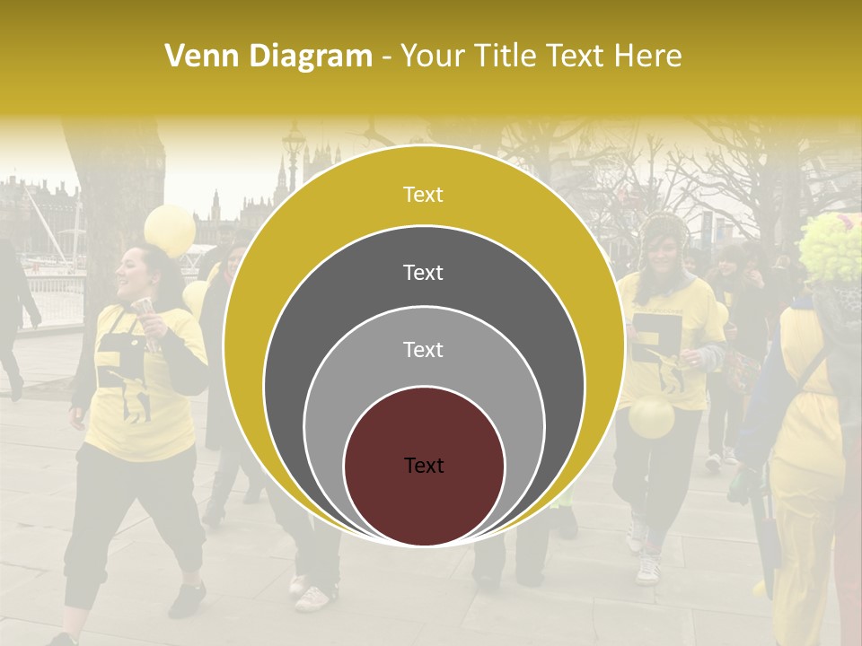 Woman Help People PowerPoint Template