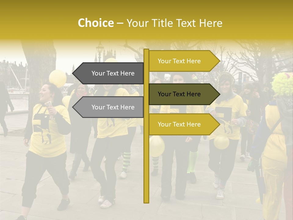 Woman Help People PowerPoint Template