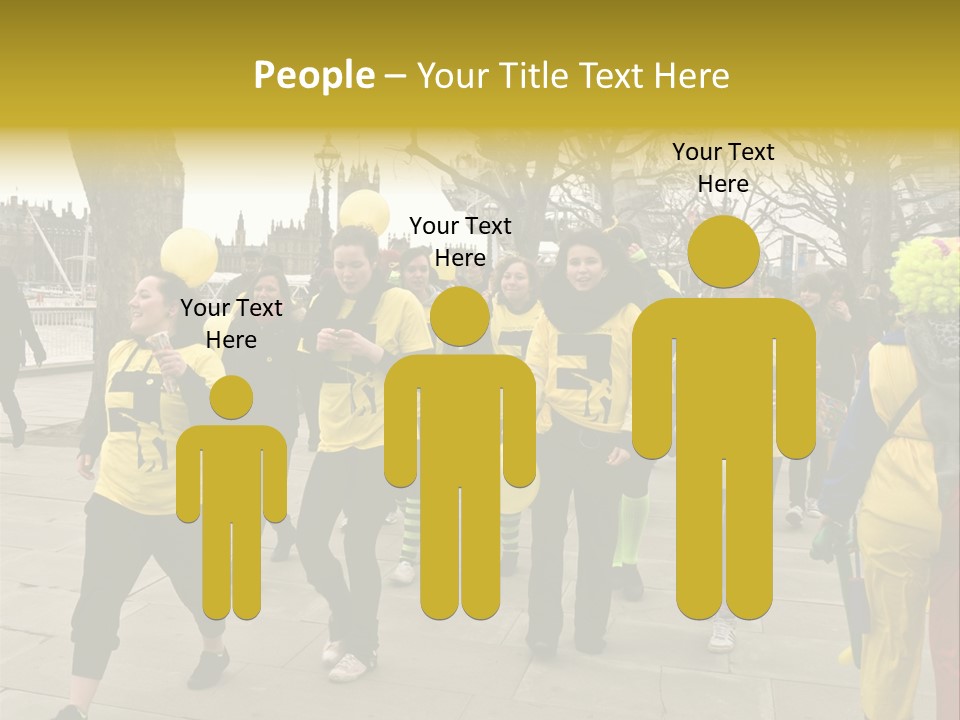 Woman Help People PowerPoint Template