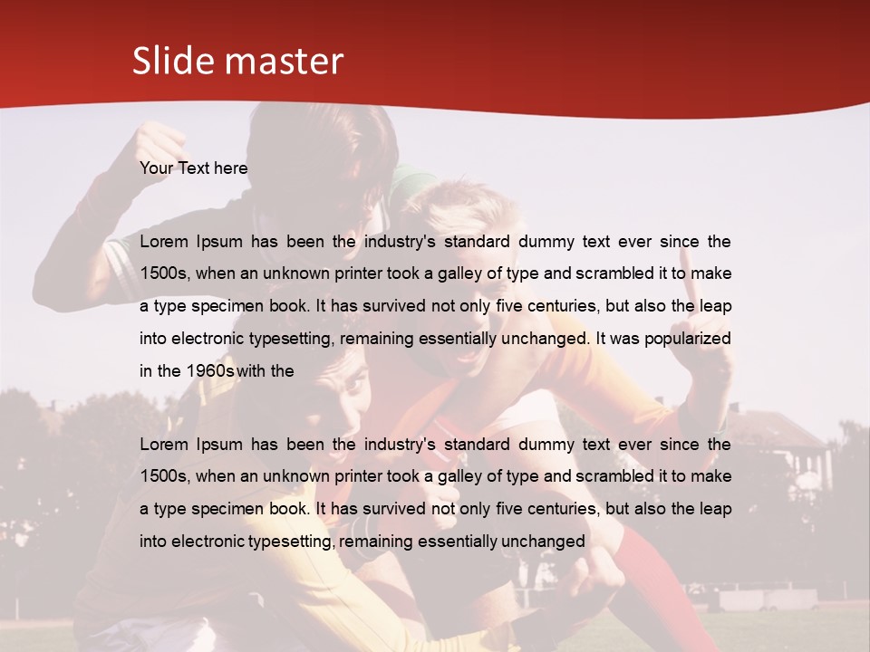 Dad Two Portrait PowerPoint Template