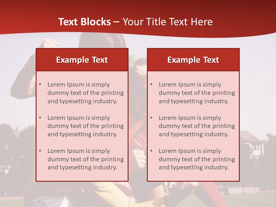 Dad Two Portrait PowerPoint Template