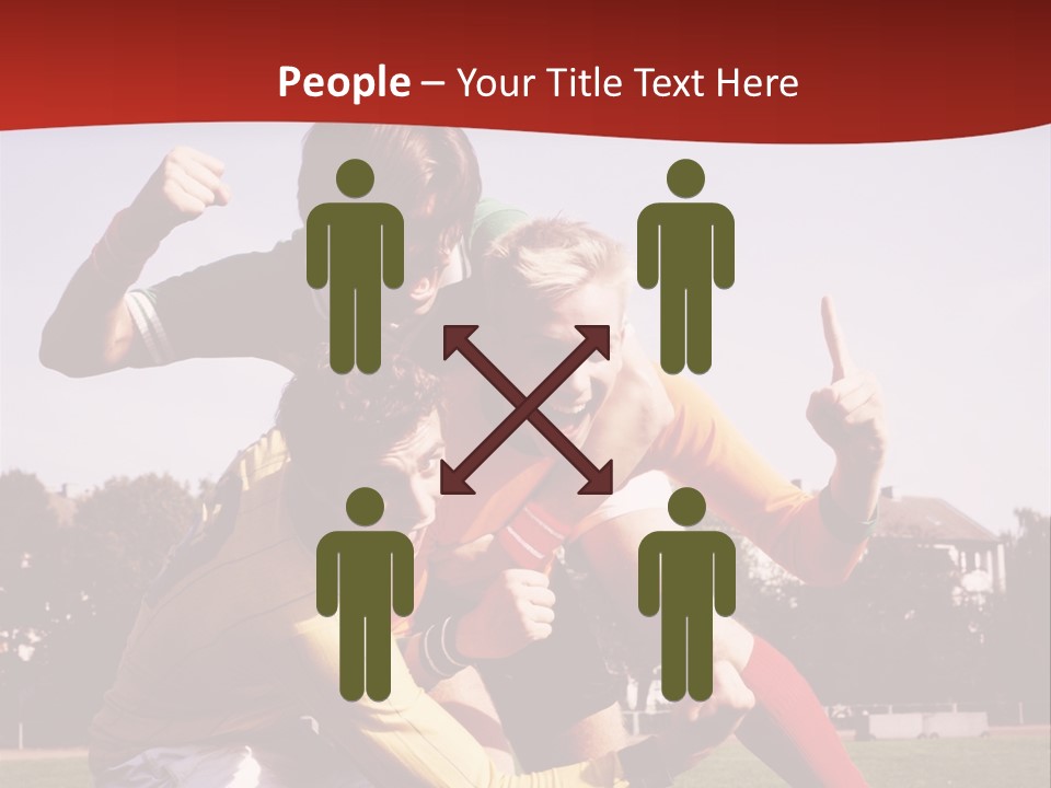 Dad Two Portrait PowerPoint Template