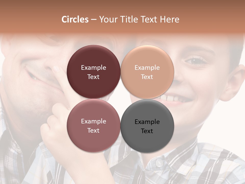 Dad Two Portrait PowerPoint Template