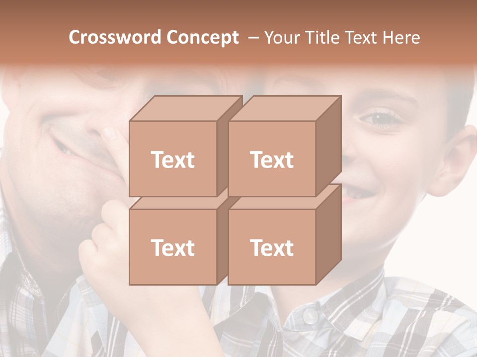 Dad Two Portrait PowerPoint Template