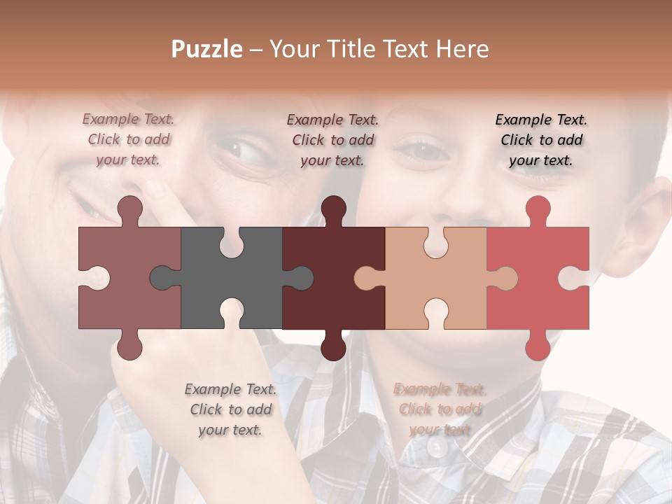 Dad Two Portrait PowerPoint Template