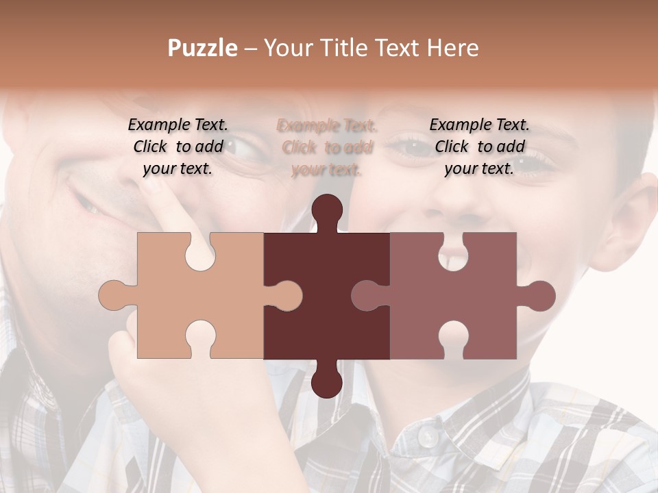 Dad Two Portrait PowerPoint Template