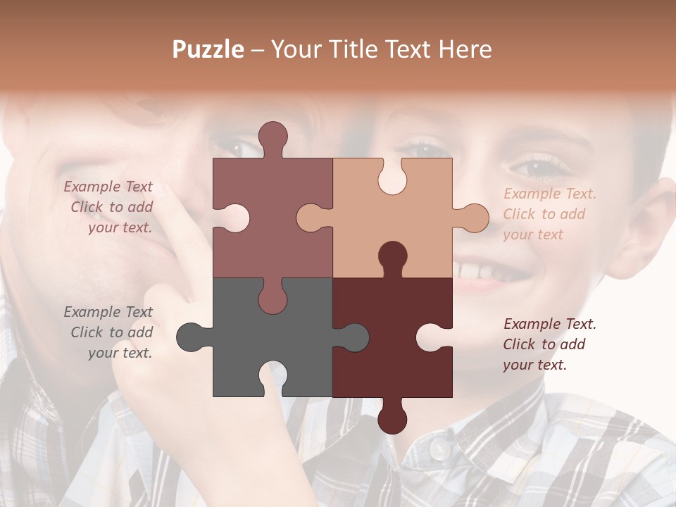 Dad Two Portrait PowerPoint Template