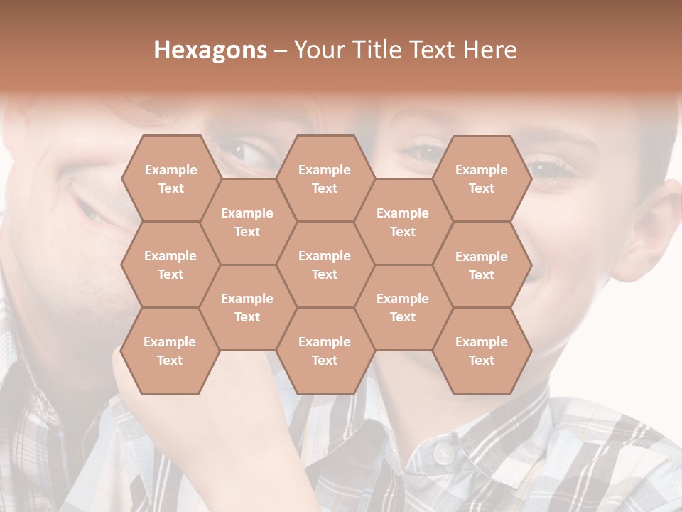 Dad Two Portrait PowerPoint Template