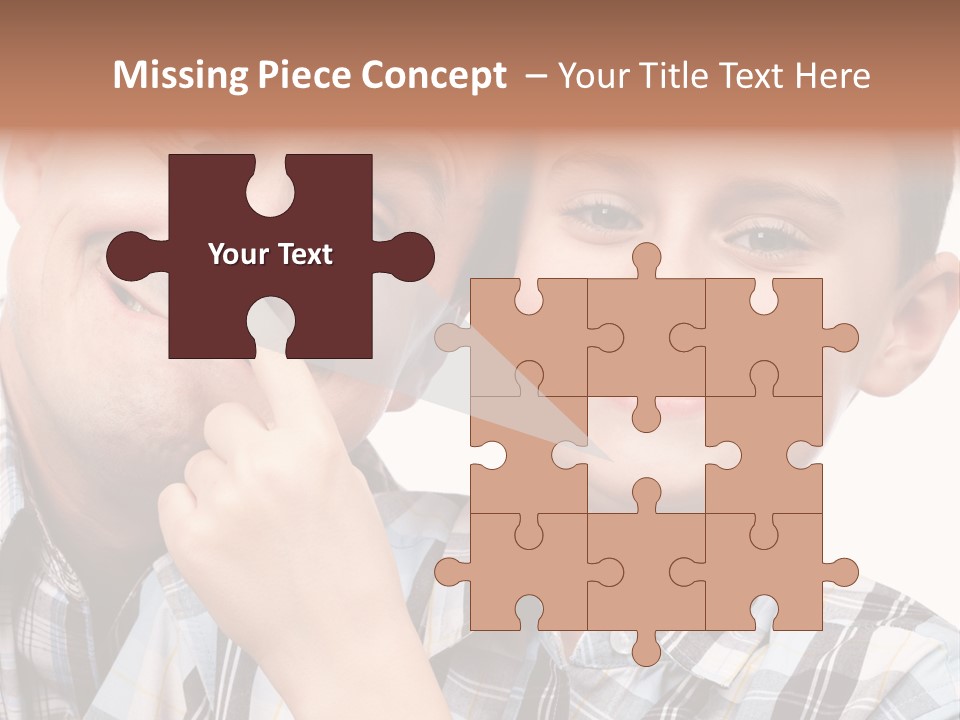 Dad Two Portrait PowerPoint Template