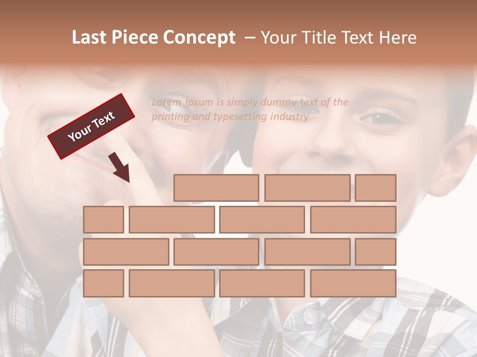 Dad Two Portrait PowerPoint Template