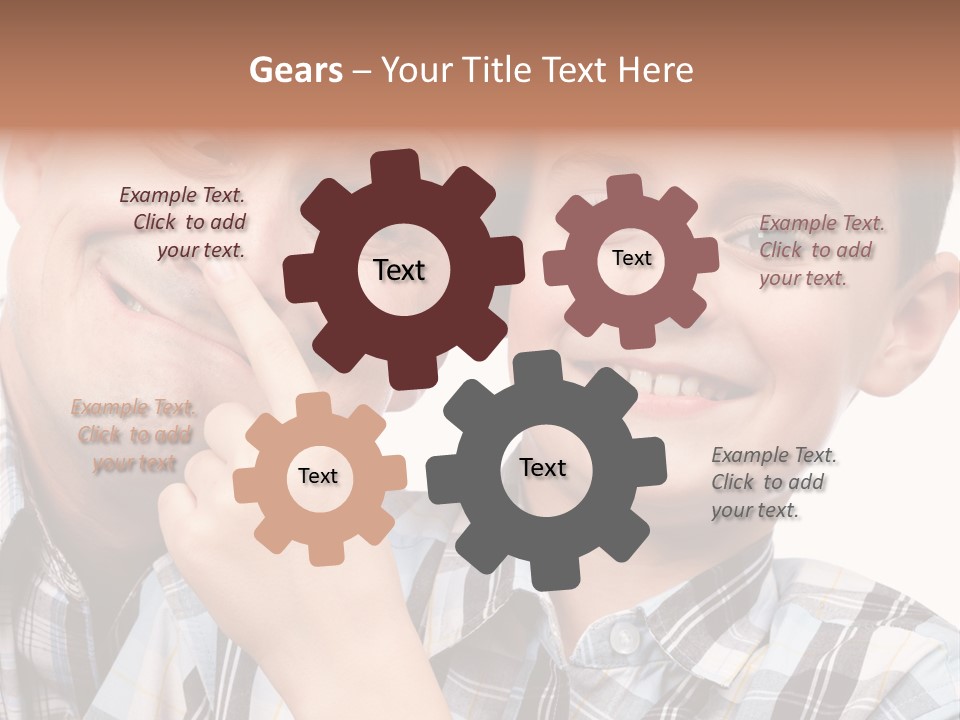 Dad Two Portrait PowerPoint Template