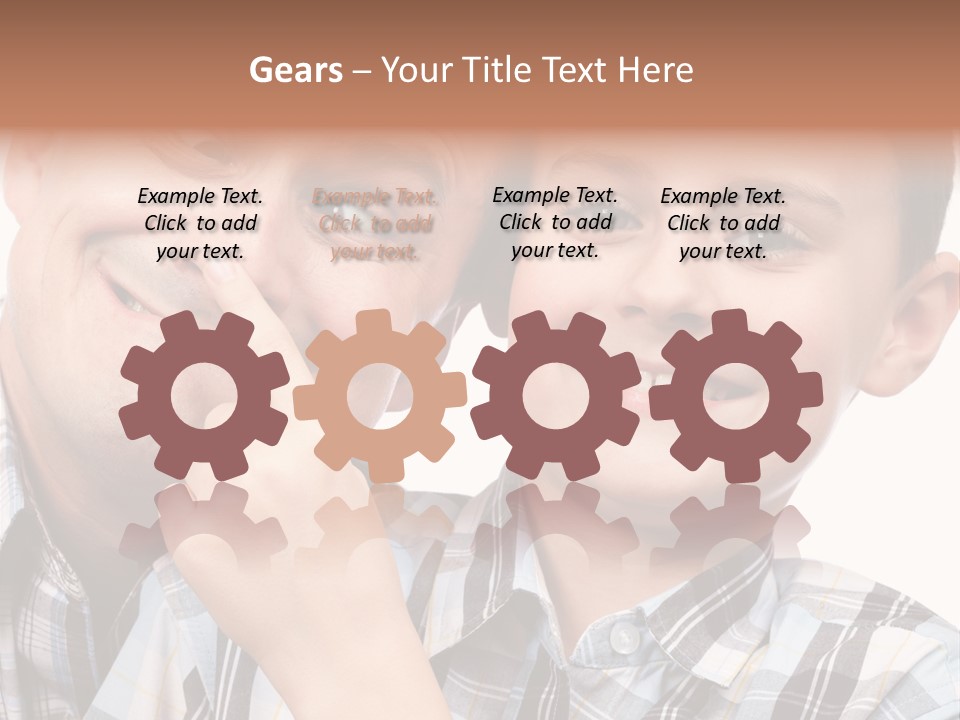 Dad Two Portrait PowerPoint Template