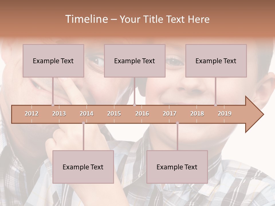 Dad Two Portrait PowerPoint Template