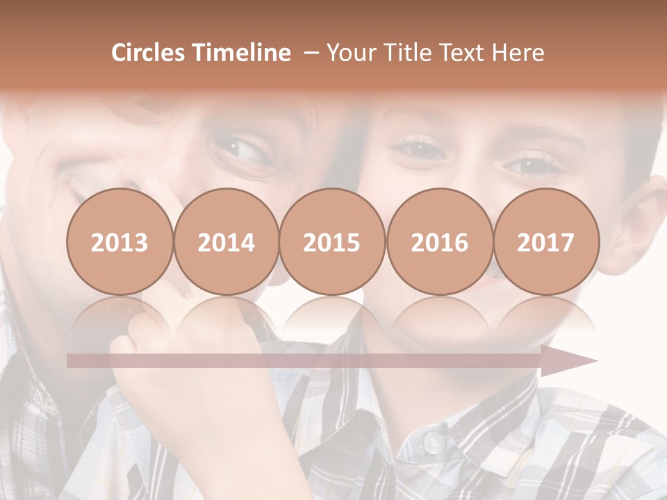 Dad Two Portrait PowerPoint Template