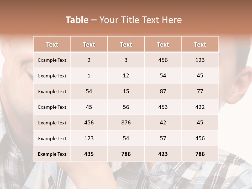 Dad Two Portrait PowerPoint Template