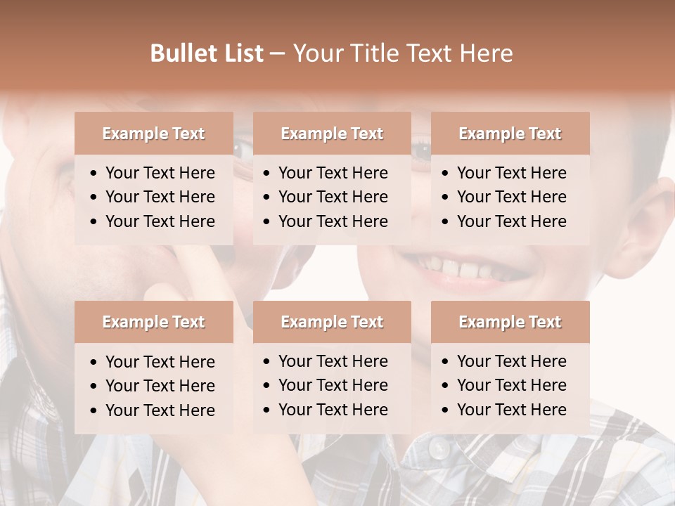 Dad Two Portrait PowerPoint Template