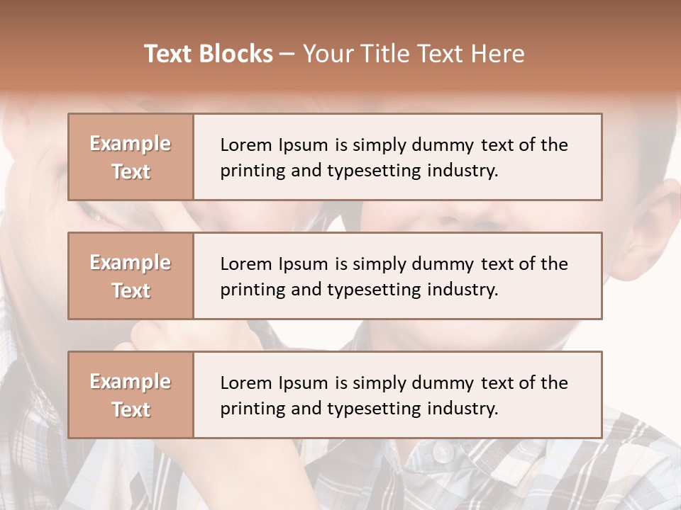 Dad Two Portrait PowerPoint Template