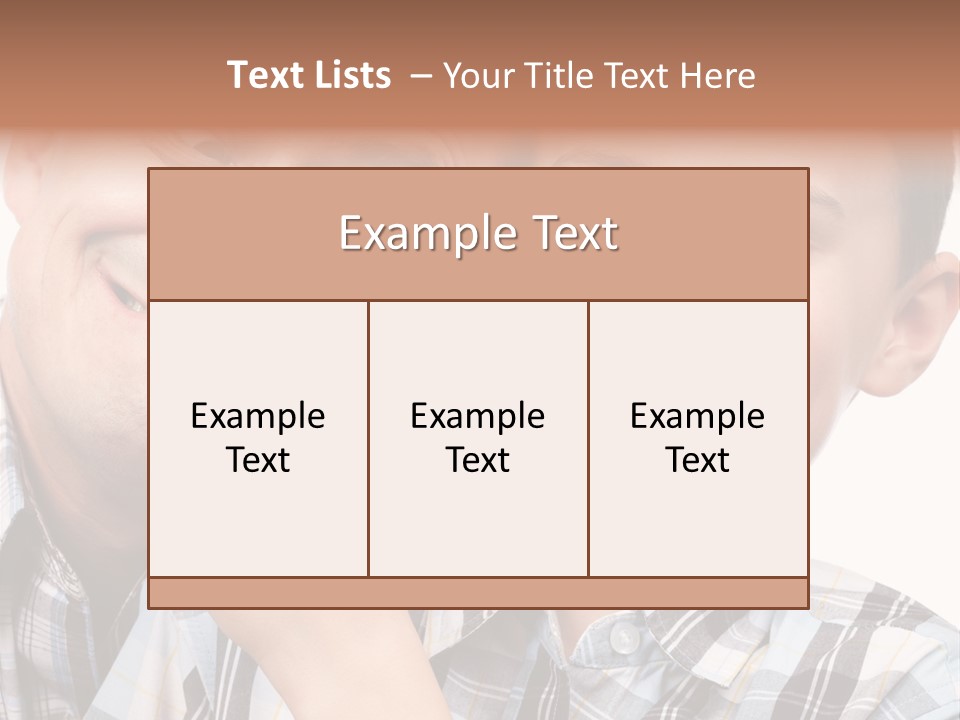 Dad Two Portrait PowerPoint Template