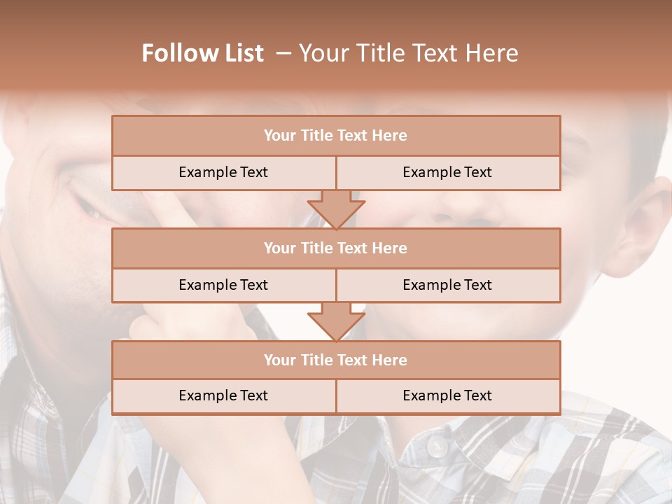 Dad Two Portrait PowerPoint Template
