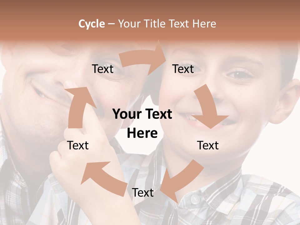 Dad Two Portrait PowerPoint Template