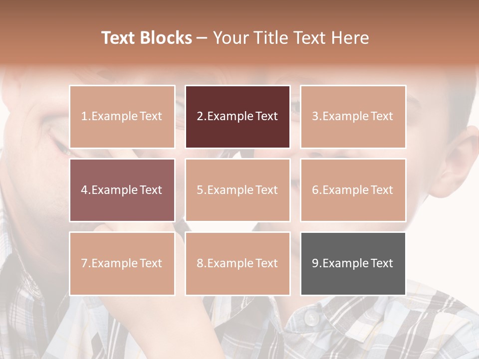 Dad Two Portrait PowerPoint Template