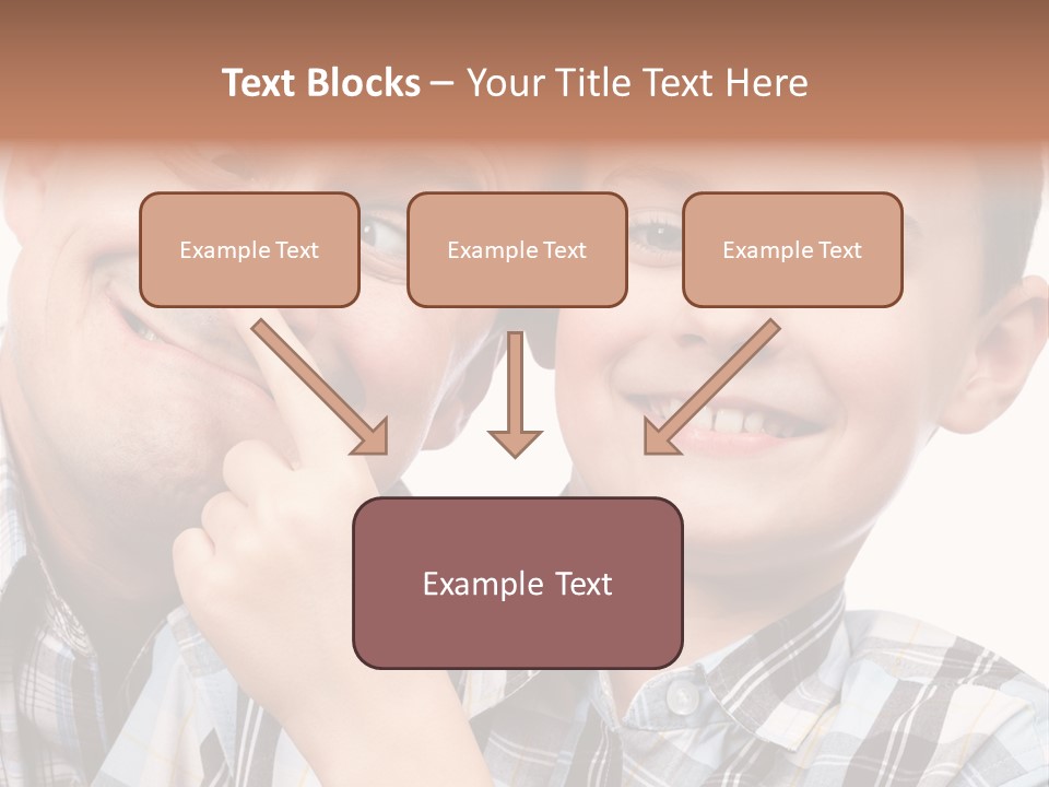 Dad Two Portrait PowerPoint Template