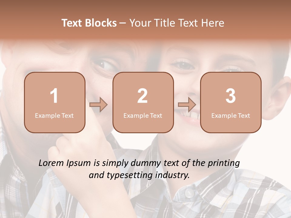 Dad Two Portrait PowerPoint Template