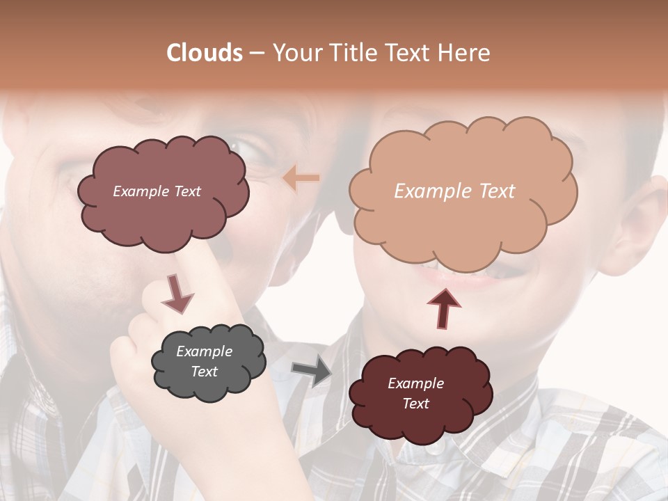 Dad Two Portrait PowerPoint Template