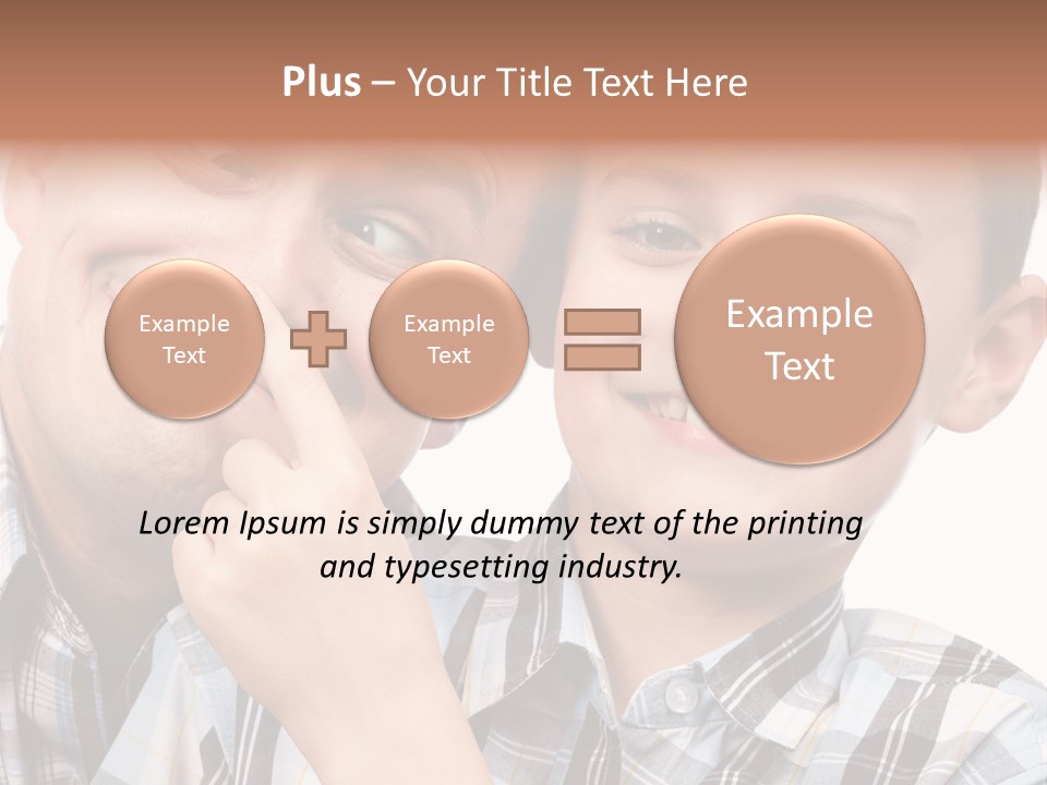 Dad Two Portrait PowerPoint Template