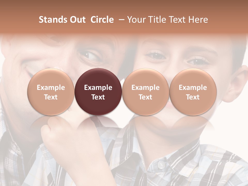 Dad Two Portrait PowerPoint Template