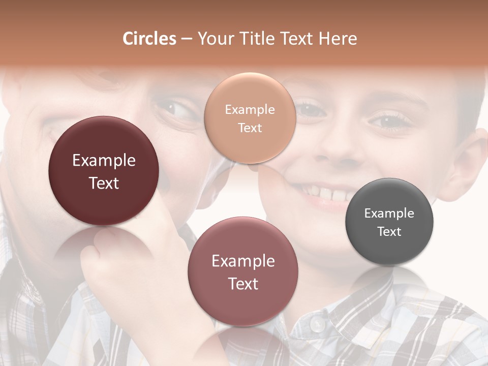 Dad Two Portrait PowerPoint Template