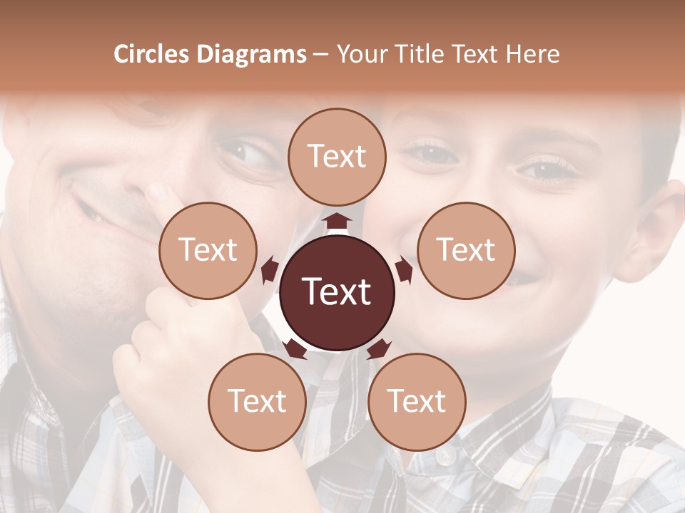 Dad Two Portrait PowerPoint Template