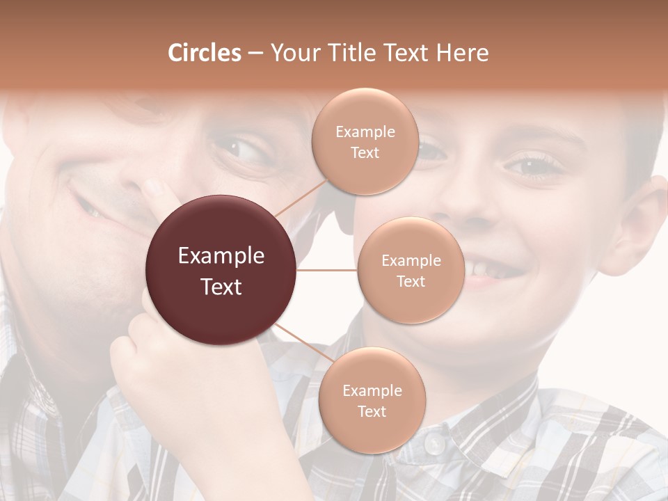 Dad Two Portrait PowerPoint Template