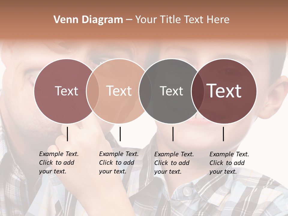 Dad Two Portrait PowerPoint Template