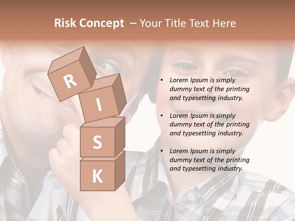 Dad Two Portrait PowerPoint Template