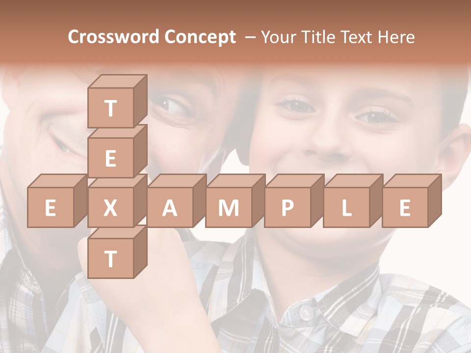 Dad Two Portrait PowerPoint Template